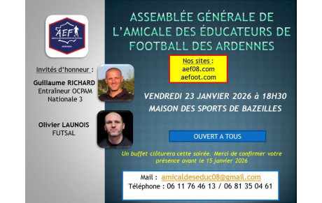 ASSEMBLÉE GÉNÉRALE AEF08